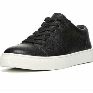 Vince Afton Black Leather Lace Up Low-Top sz 5